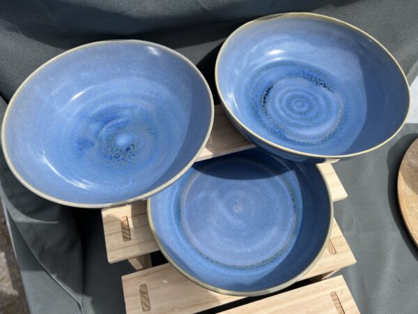 Assiette creuse bleu – Image 2
